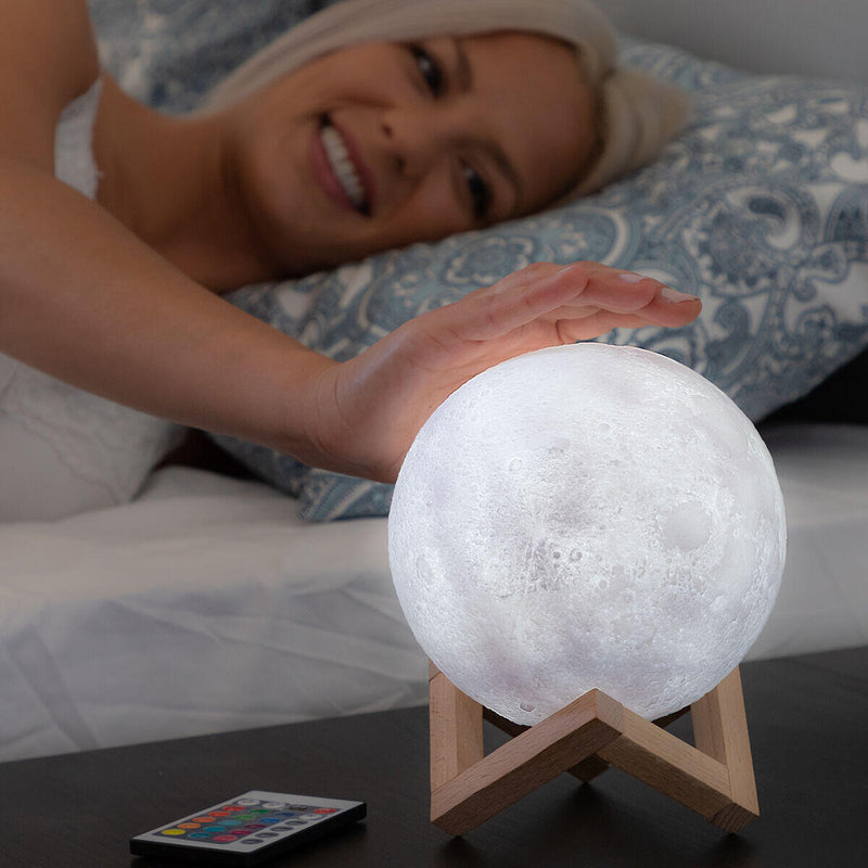 Lâmpada LED Recarregável Lua Moondy – Cria um ambiente mágico em qualquer divisão
