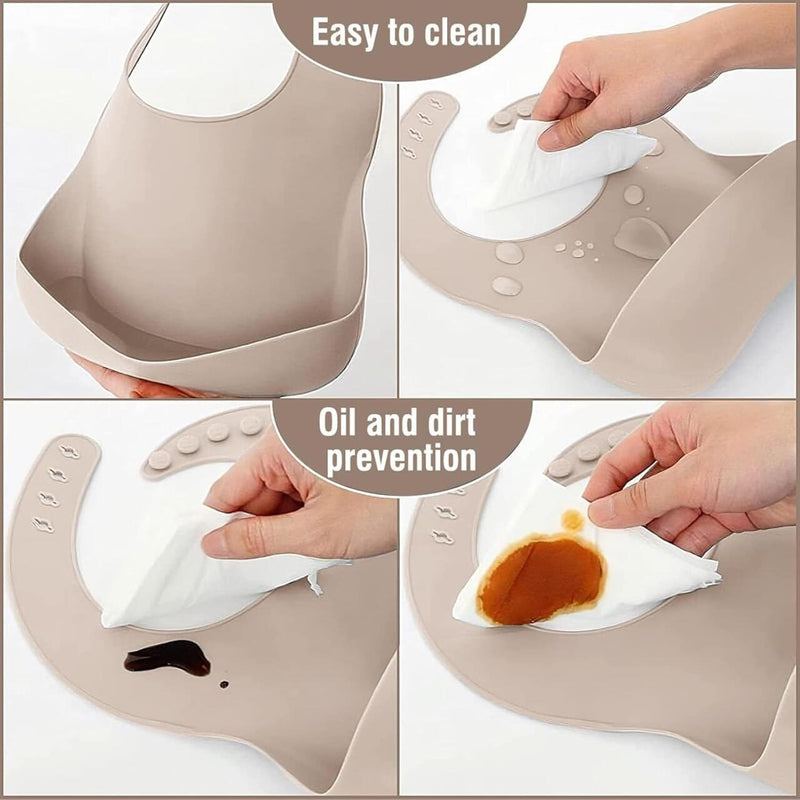 Kit de Talheres de Silicone para Bebê – 6 Peças