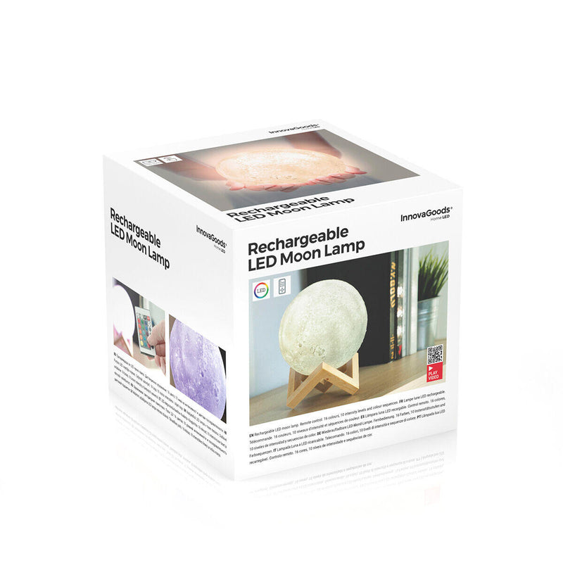 Lâmpada LED Recarregável Lua Moondy – Cria um ambiente mágico em qualquer divisão
