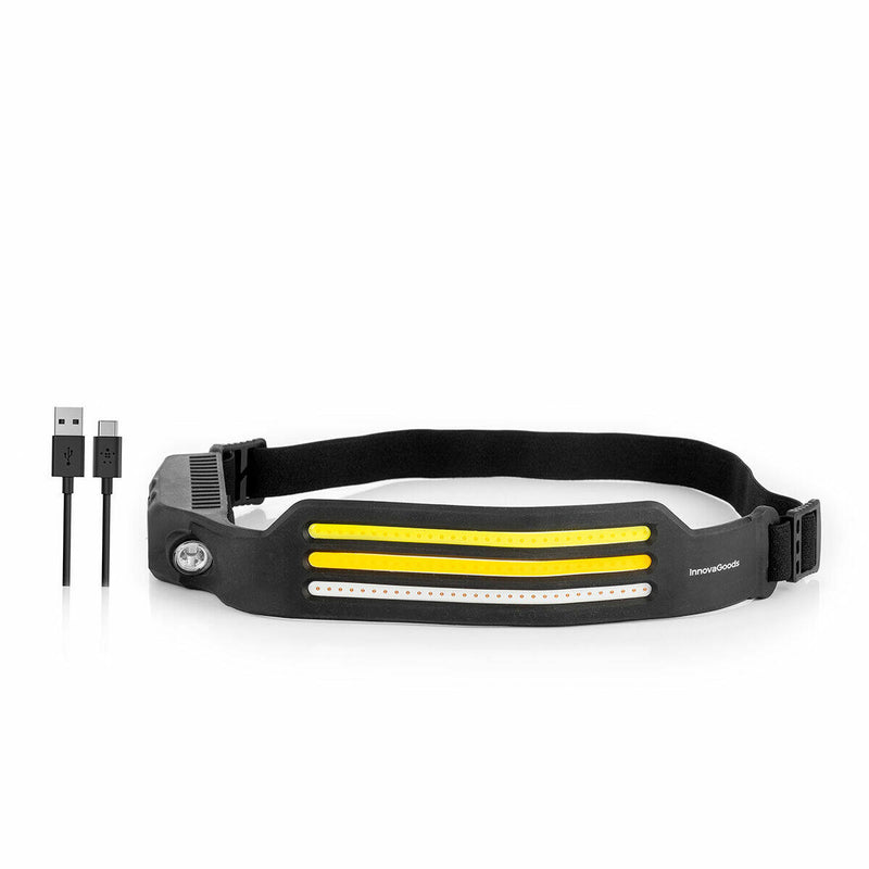 Lanterna Frontal LED Recargável e Ajustável – Recobright InnovaGoods Iluminação poderosa, mãos livres e total versatilidade