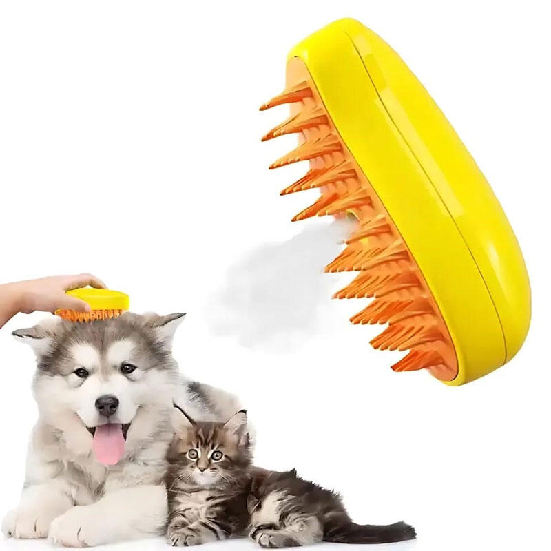Escova a Vapor para Animais – Massagem, Limpeza e Conforto Num Só Aparelho!