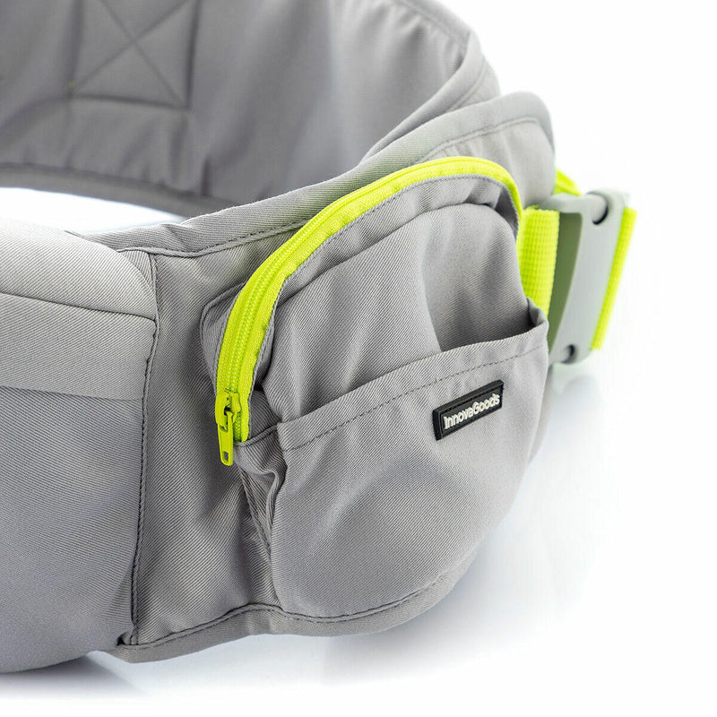 Cinto Porta-Bebé Evolutivo com Bolsos – Seccaby InnovaGoods Conforto, segurança e liberdade para ti e para o teu bebé!