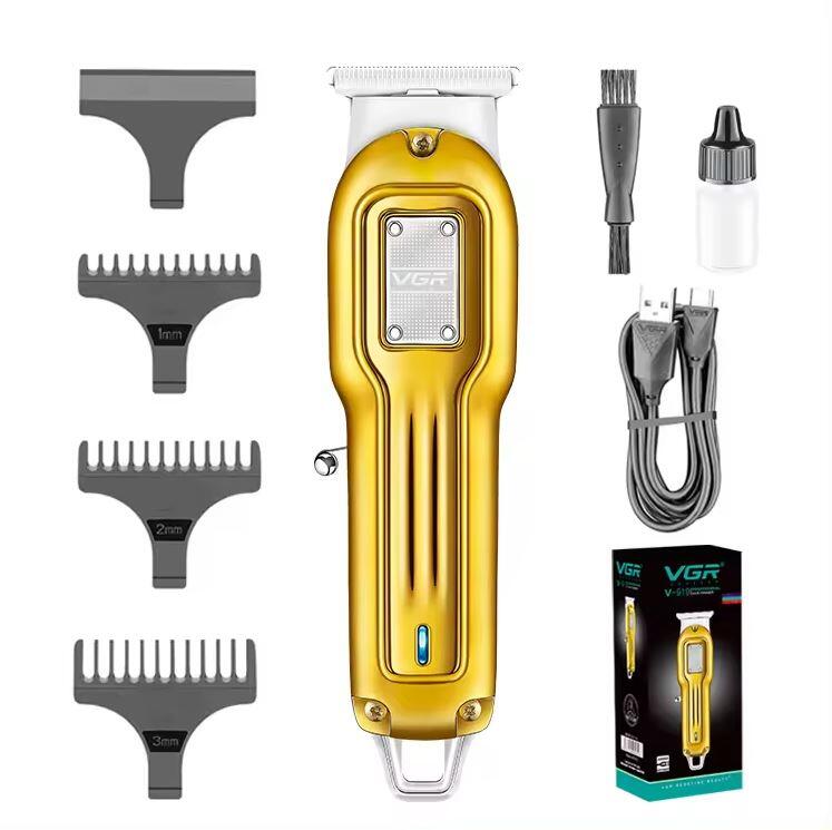 Máquina de Cortar Cabelo e Barbear Profissional Sem Fios - VGR919