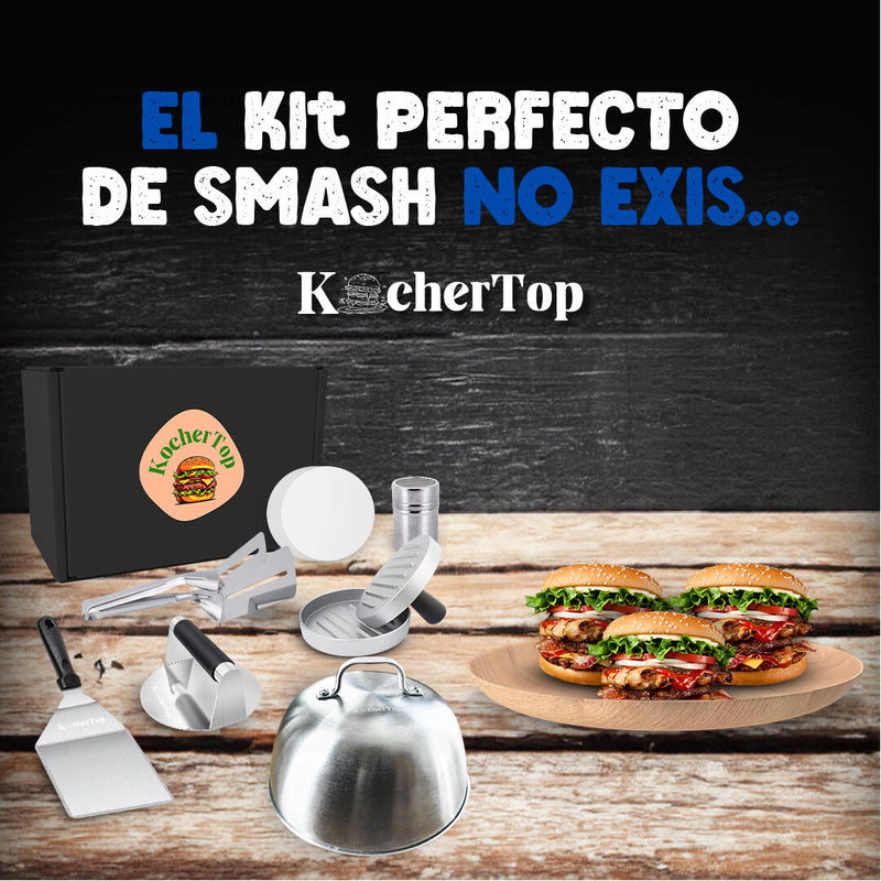 FAZ AS MELHORES HAMBÚRGUERES DA TUA VIDA COM O SMASH BURGER KIT 7 EM 1
