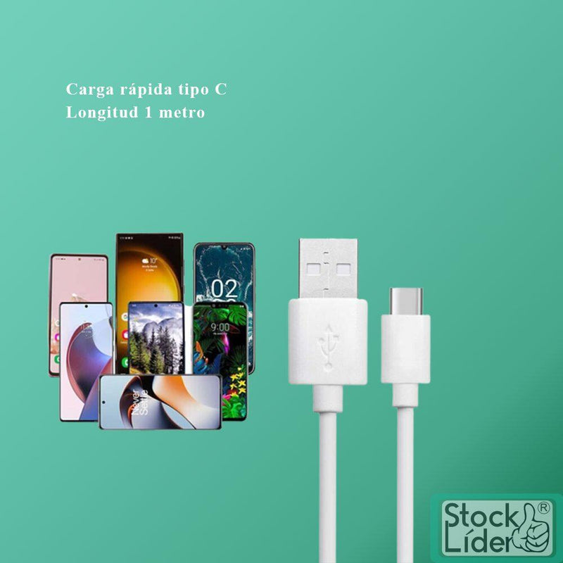 Cabo USB Tipo C 3m – Rápido, Resistente e Compatível
